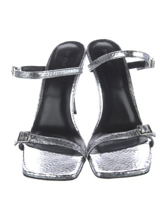 By Far Leather Slides