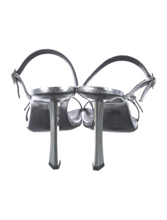 By Far Leather Slides