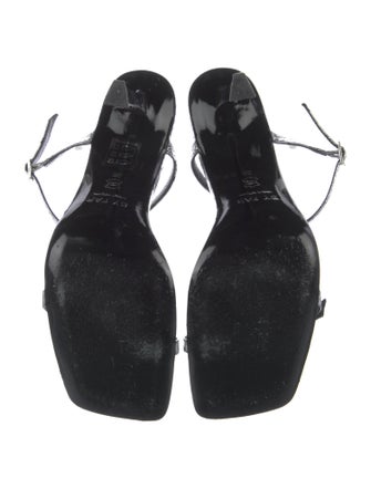 By Far Leather Slides