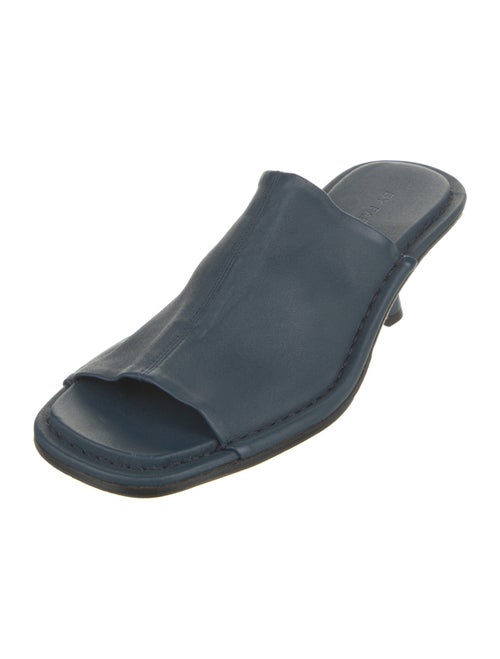 By Far Leather Slides