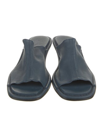 By Far Leather Slides