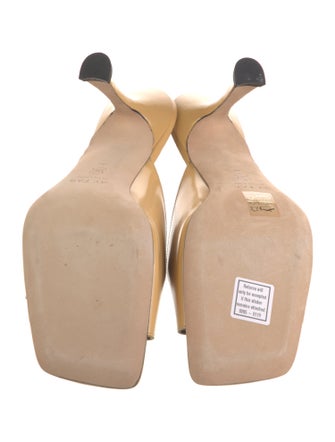 By Far Leather Slides