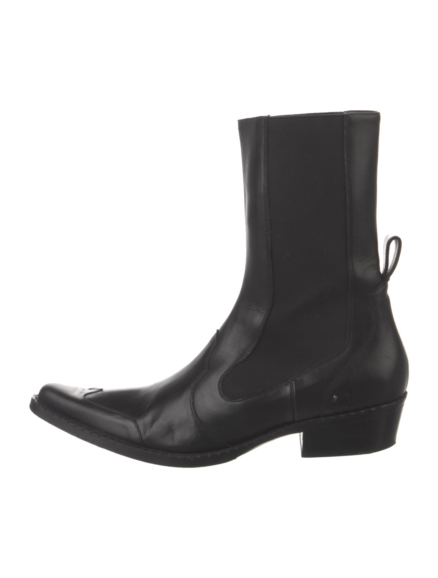 By Far Leather Sock Boots