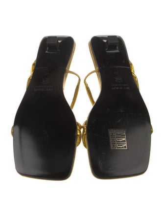 By Far Leather Slides