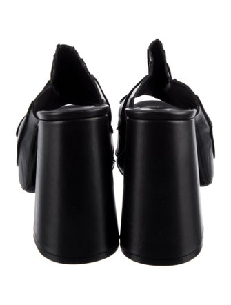 By Far Leather Slides