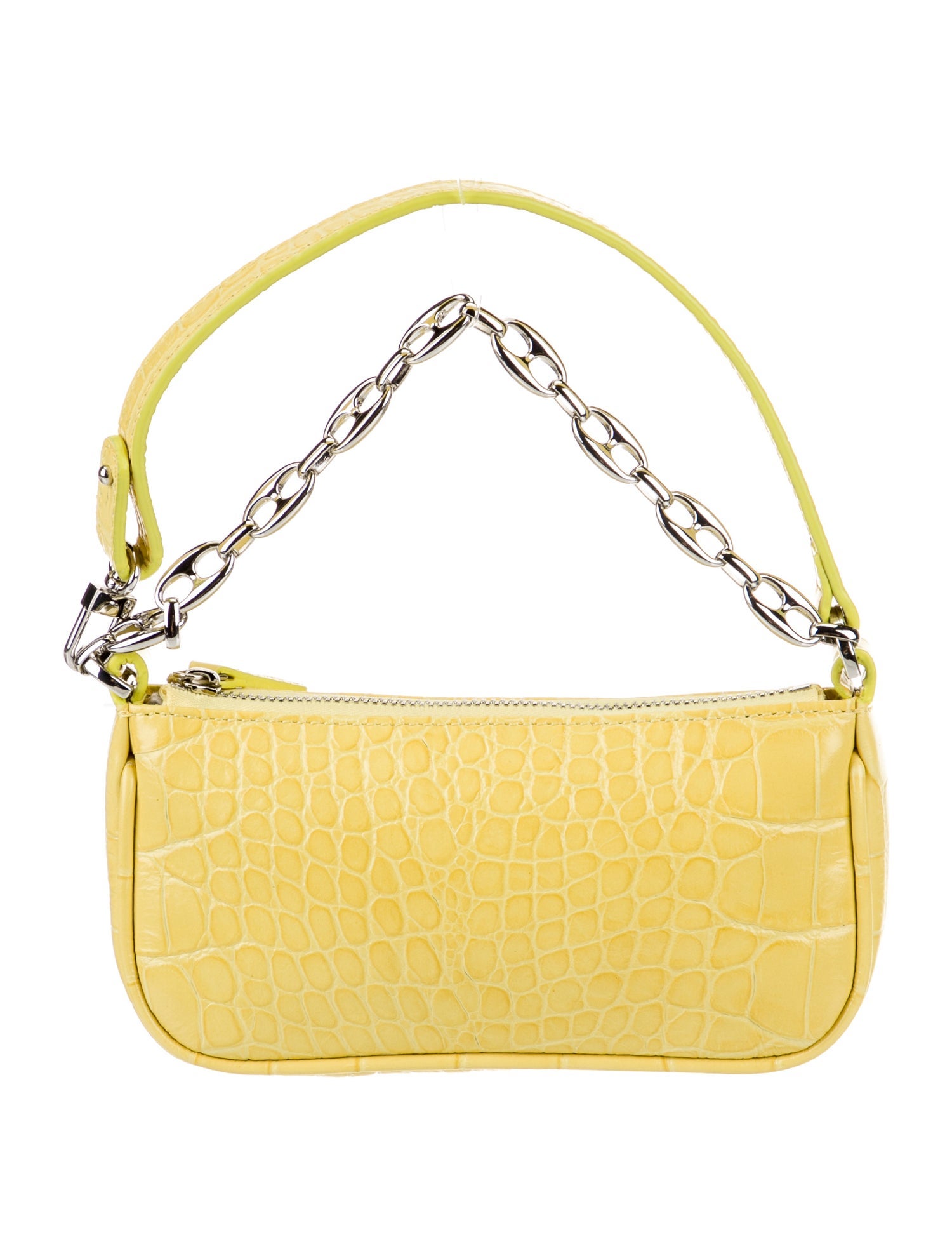 By Far Leather Top Handle Bag