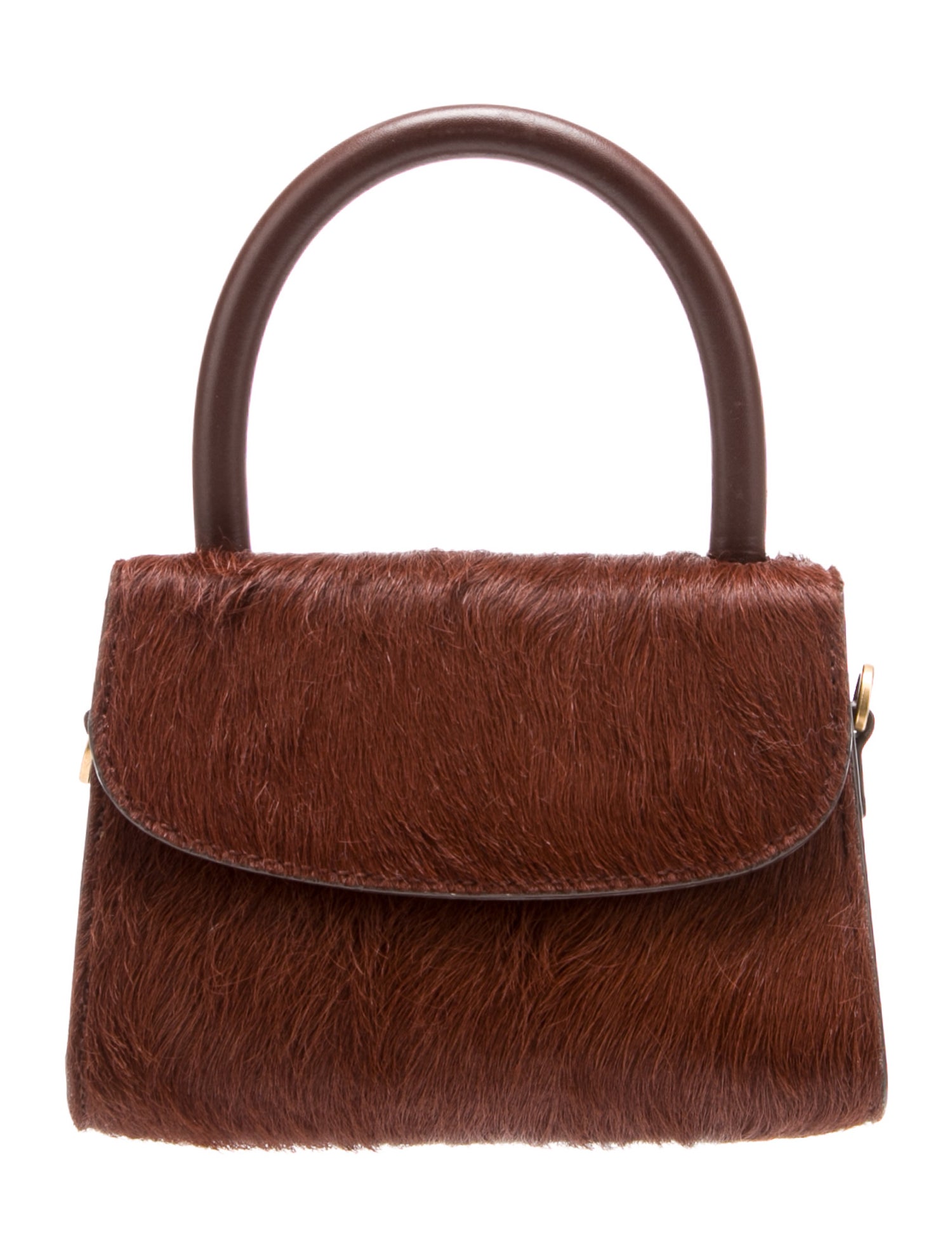 By Far Ponyhair Top Handle Bag