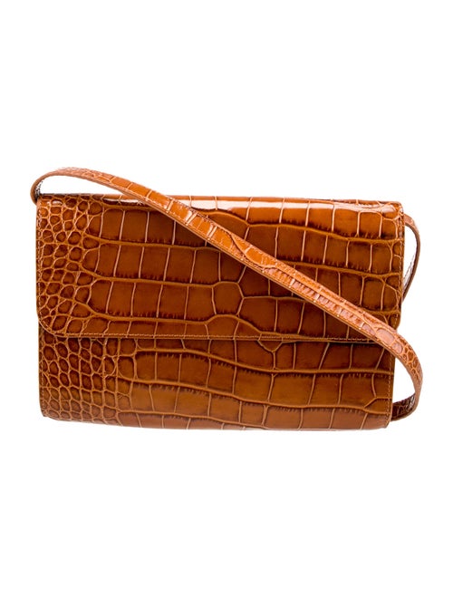 By Far Embossed Leather Crossbody Bag
