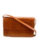 By Far Embossed Leather Crossbody Bag