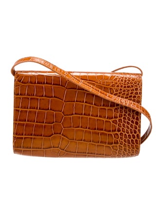 By Far Embossed Leather Crossbody Bag