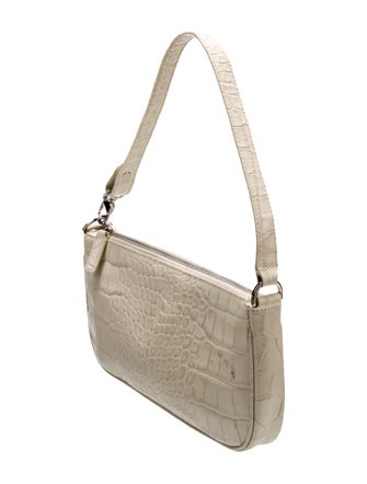 By Far Embossed Leather Shoulder Bag