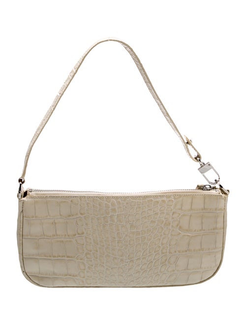 By Far Embossed Leather Shoulder Bag