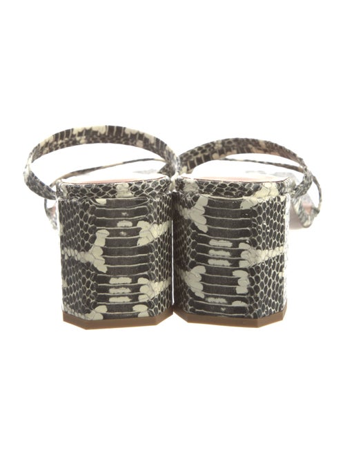 By Far Snakeskin Animal Print Slides