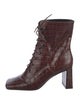 By Far Leather Lace-Up Boots