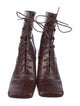 By Far Leather Lace-Up Boots