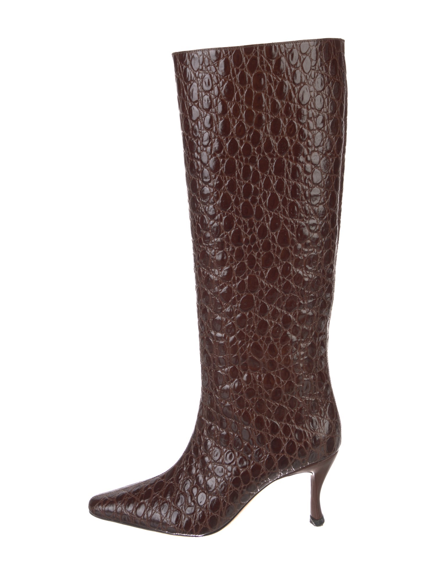 By Far Embossed Leather Boots