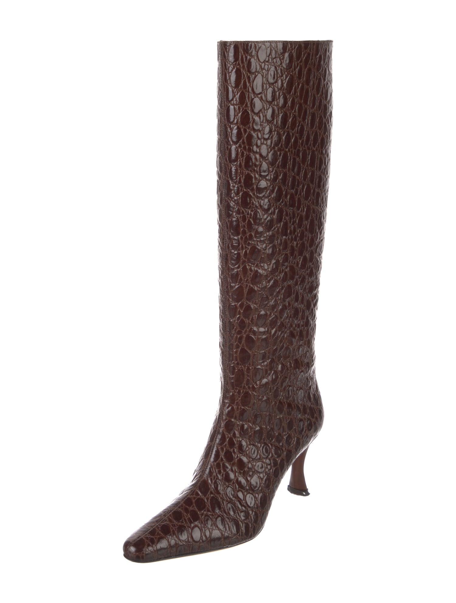 By Far Embossed Leather Boots