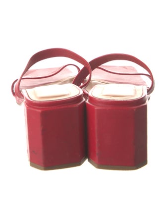 By Far Leather Slides