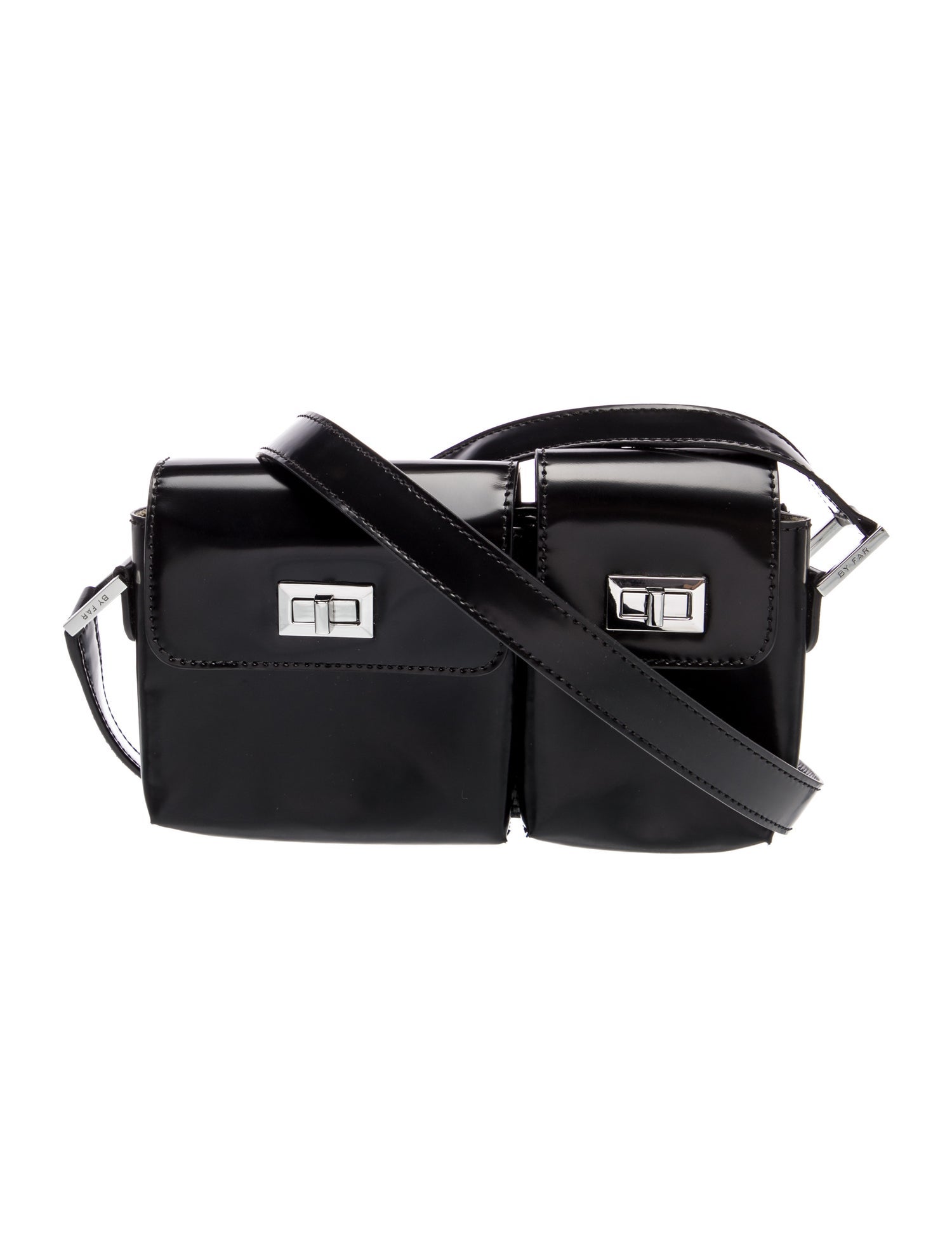 By Far Patent Leather Shoulder Bag
