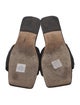 By Far Suede Slides