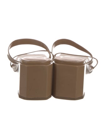 By Far Patent Leather Slides