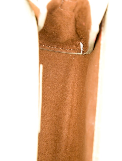 By Far Embossed Leather Top Handle Bag