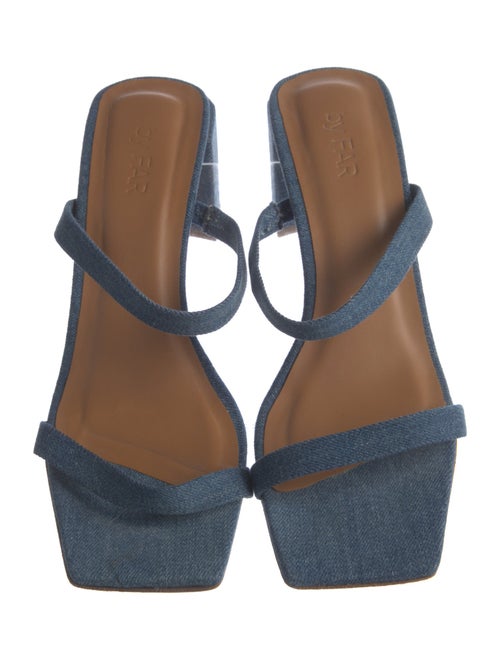By Far Denim Slides