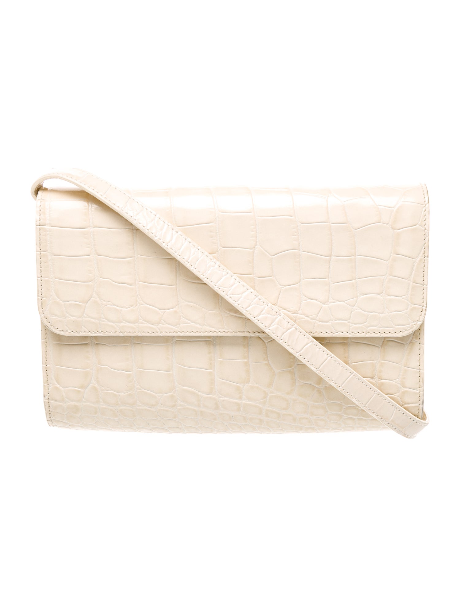 By Far Embossed Leather Shoulder Bag