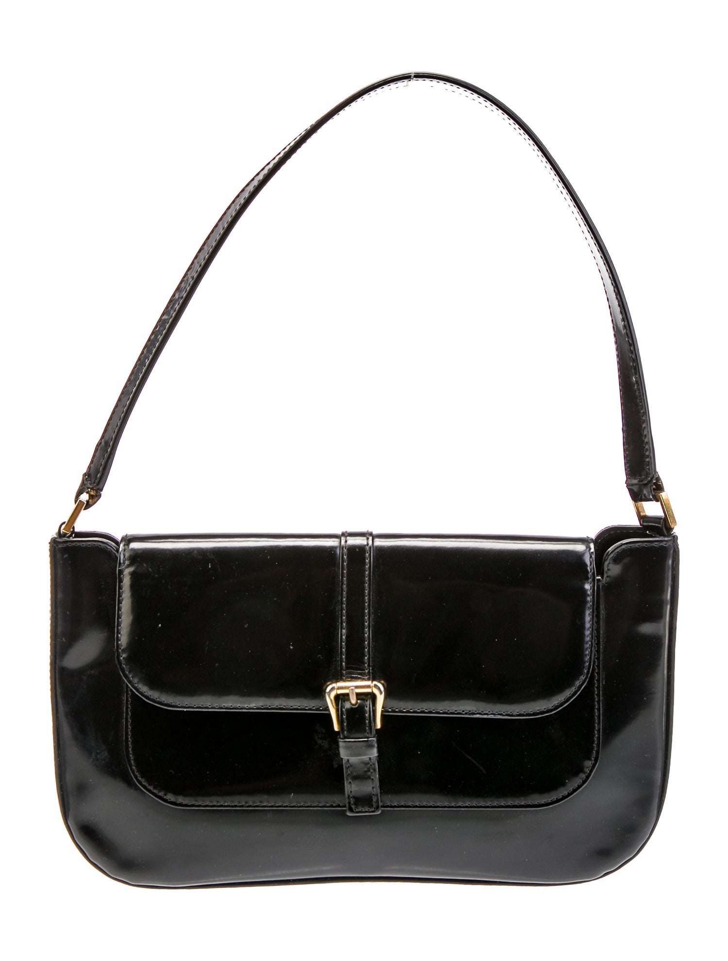 By Far Patent Leather Shoulder Bag