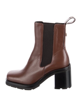 By Far Leather Colorblock Pattern Chelsea Boots