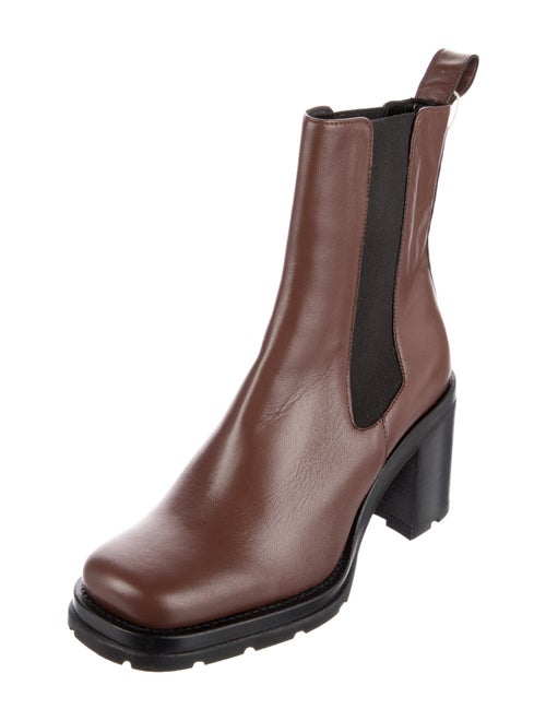 By Far Leather Colorblock Pattern Chelsea Boots