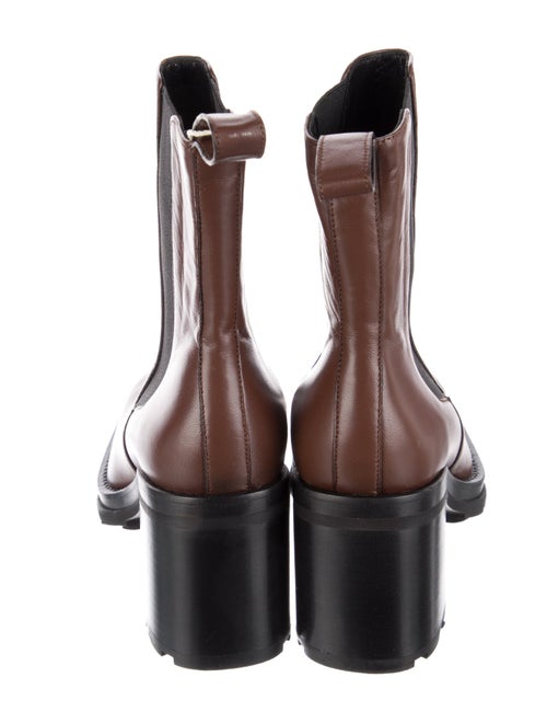 By Far Leather Colorblock Pattern Chelsea Boots