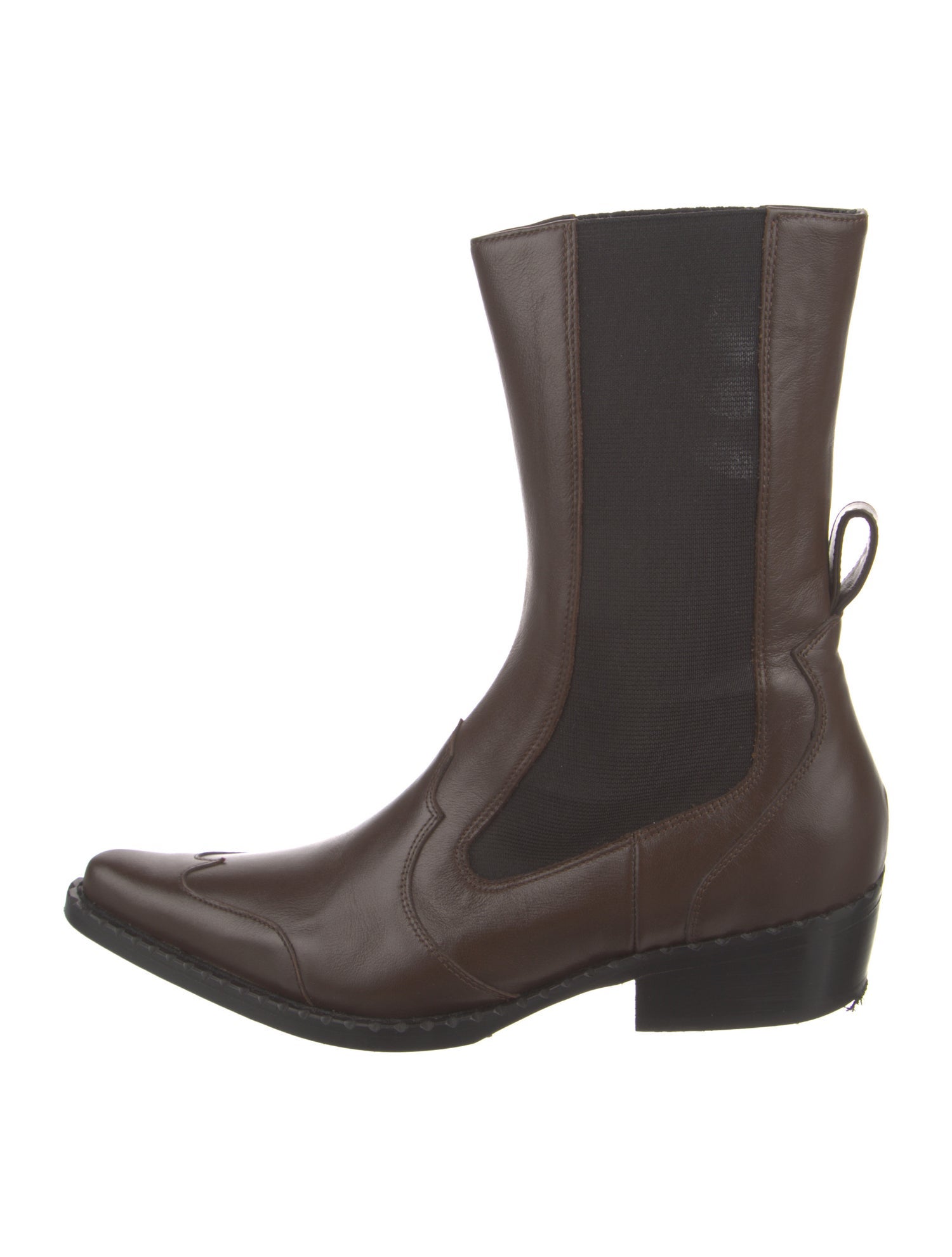 By Far Leather Chelsea Boots