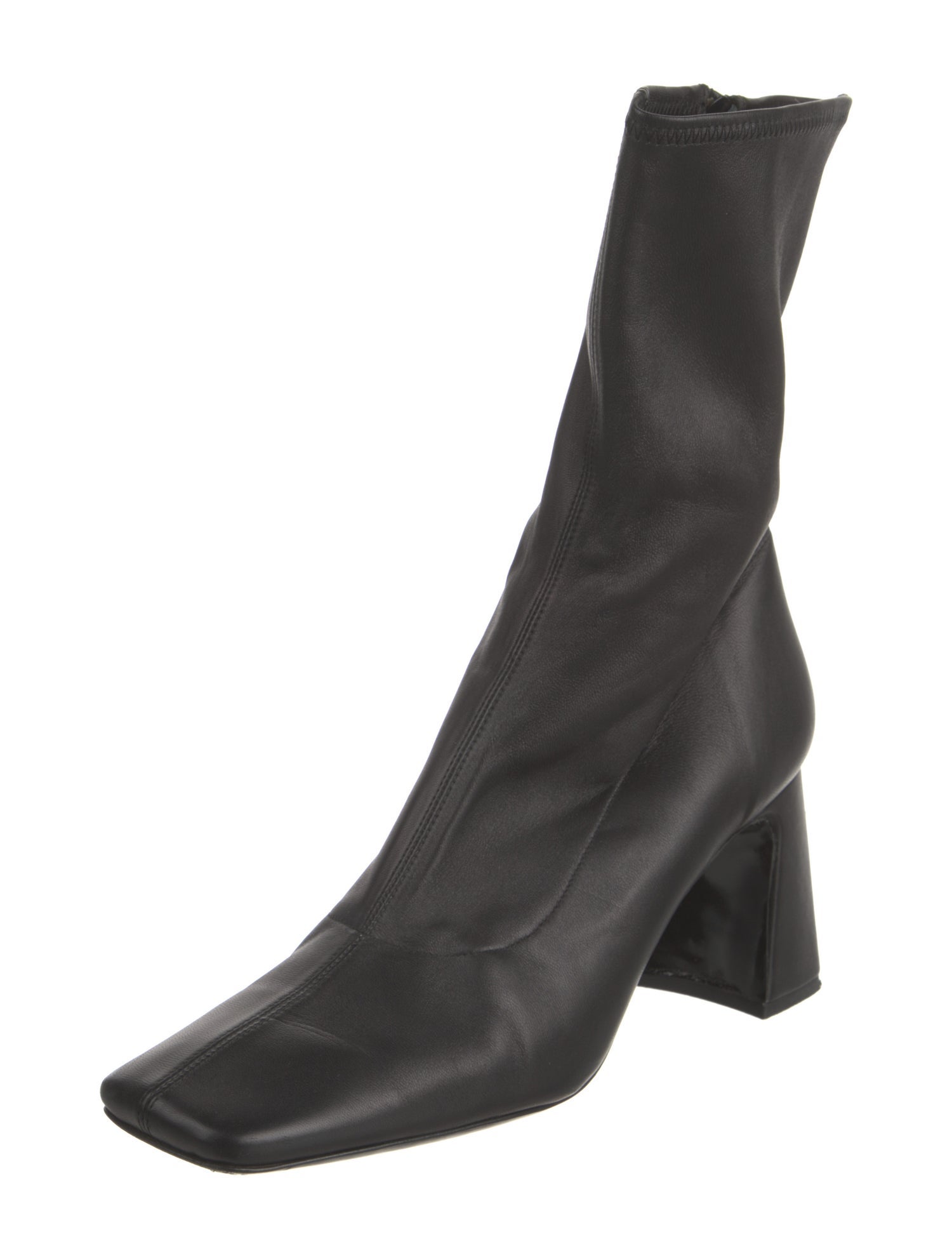 By Far Leather Sock Boots