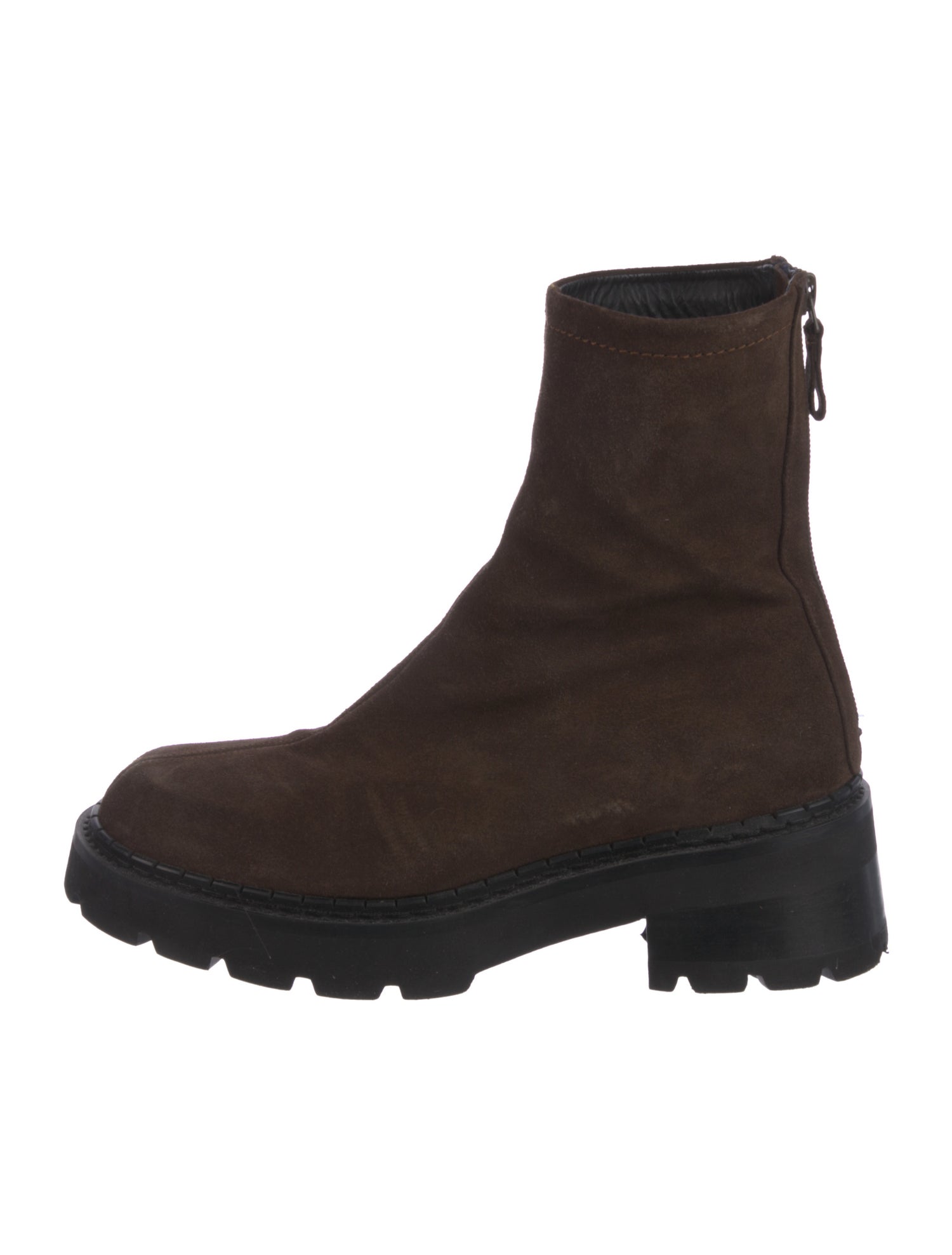 By Far Suede Combat Boots