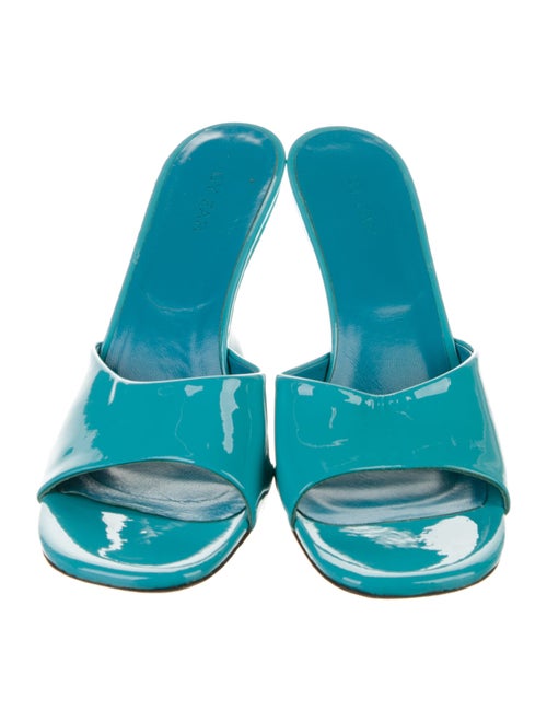 By Far Patent Leather Slides
