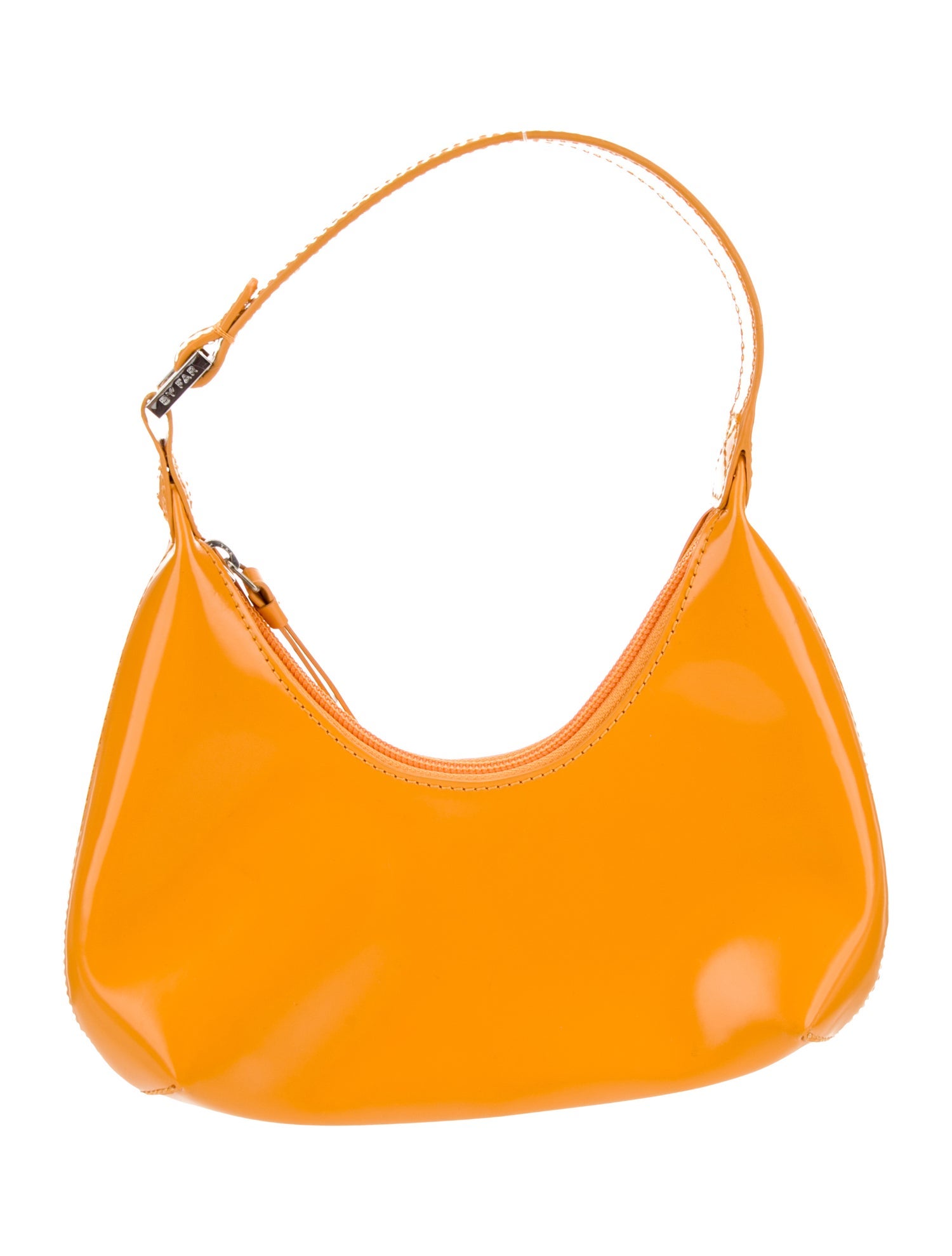 By Far Patent Leather Top Handle Bag