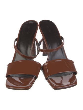 By Far Patent Leather Slides