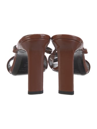 By Far Patent Leather Slides