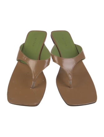 By Far Leather Flip Flops