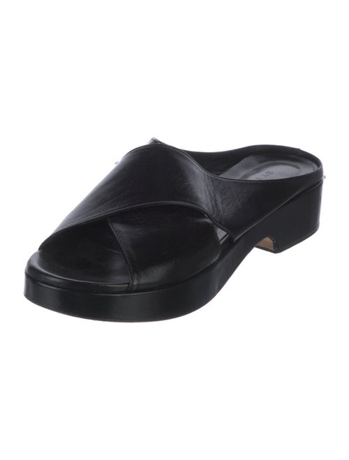 By Far Leather Slides