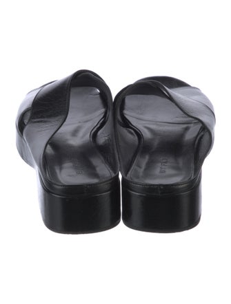 By Far Leather Slides