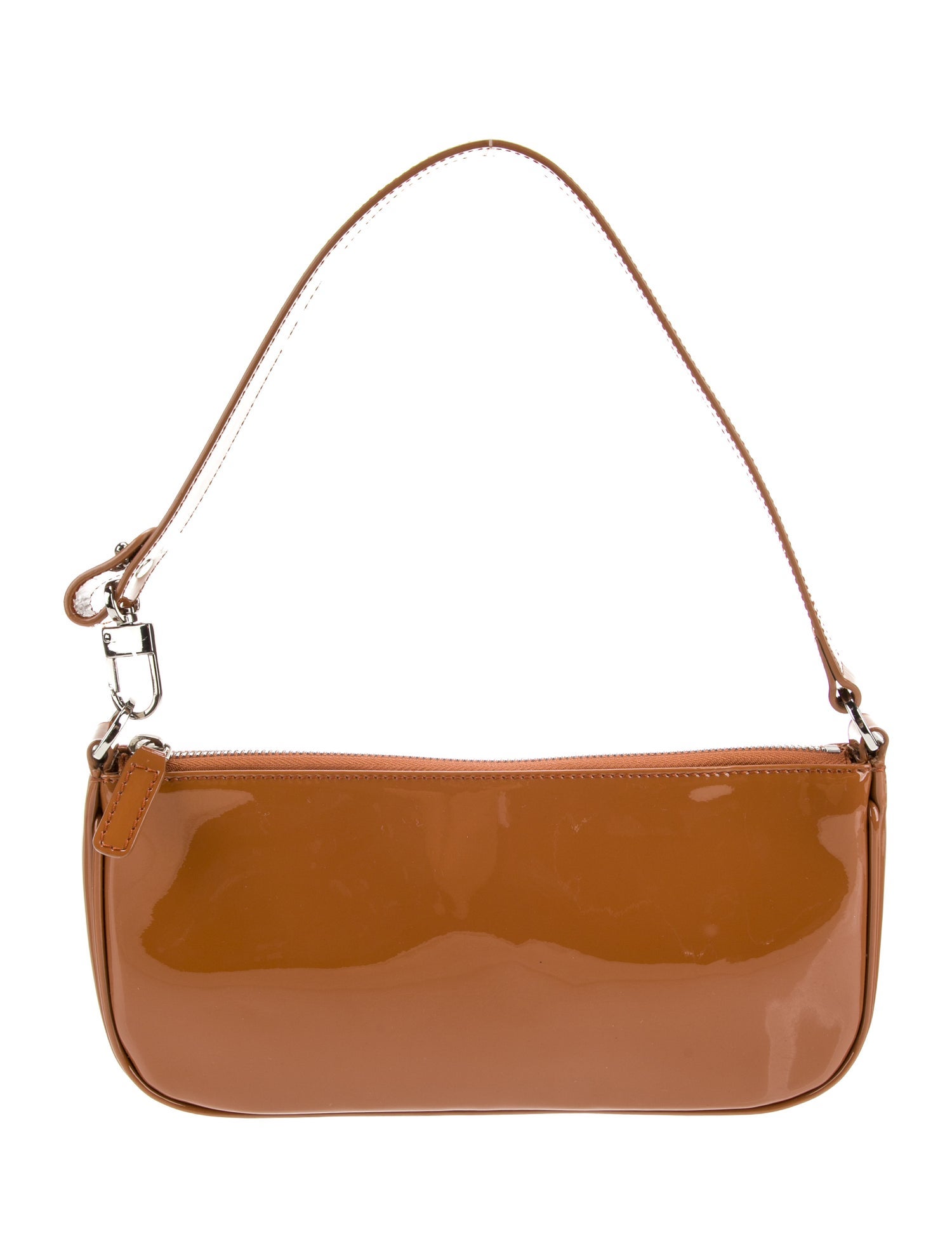 By Far Patent Leather Top Handle Bag