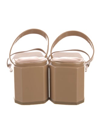 By Far Patent Leather Slides