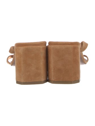 By Far Suede Slides