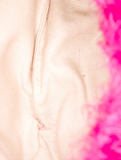 By Far Faux Fur Top Handle Bag