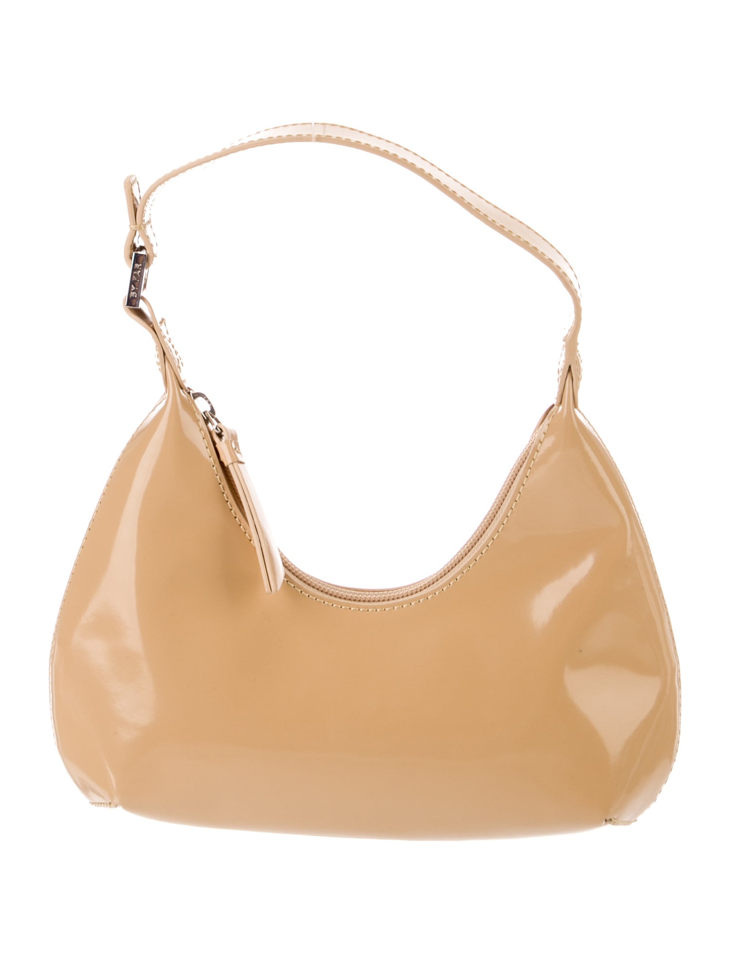 By Far Patent Leather Top Handle Bag