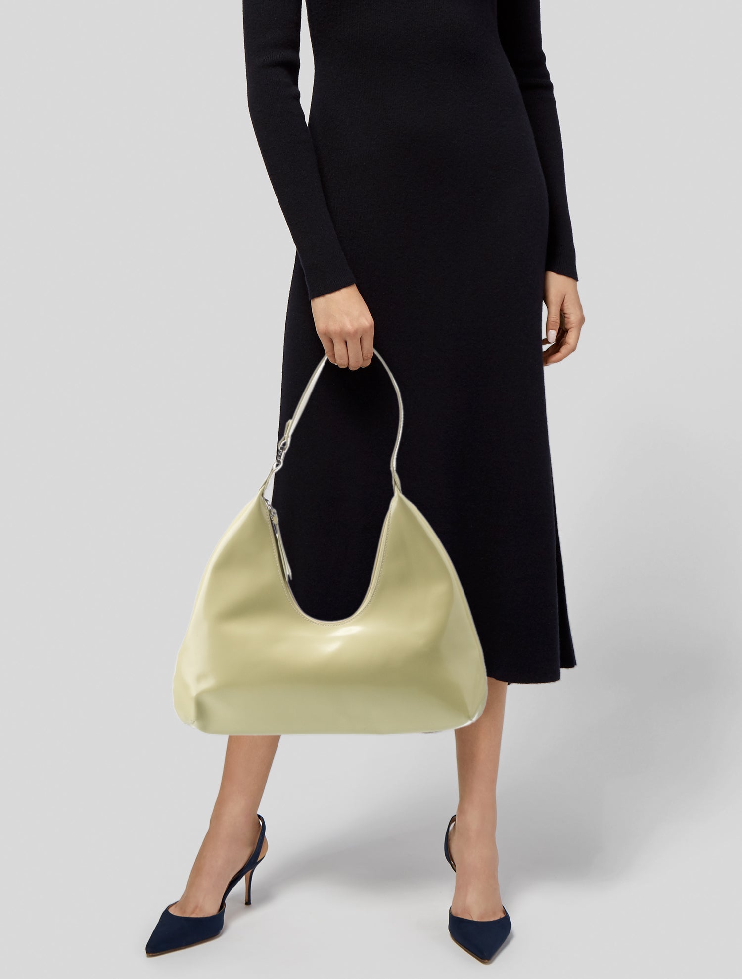 By Far Patent Leather Shoulder Bag