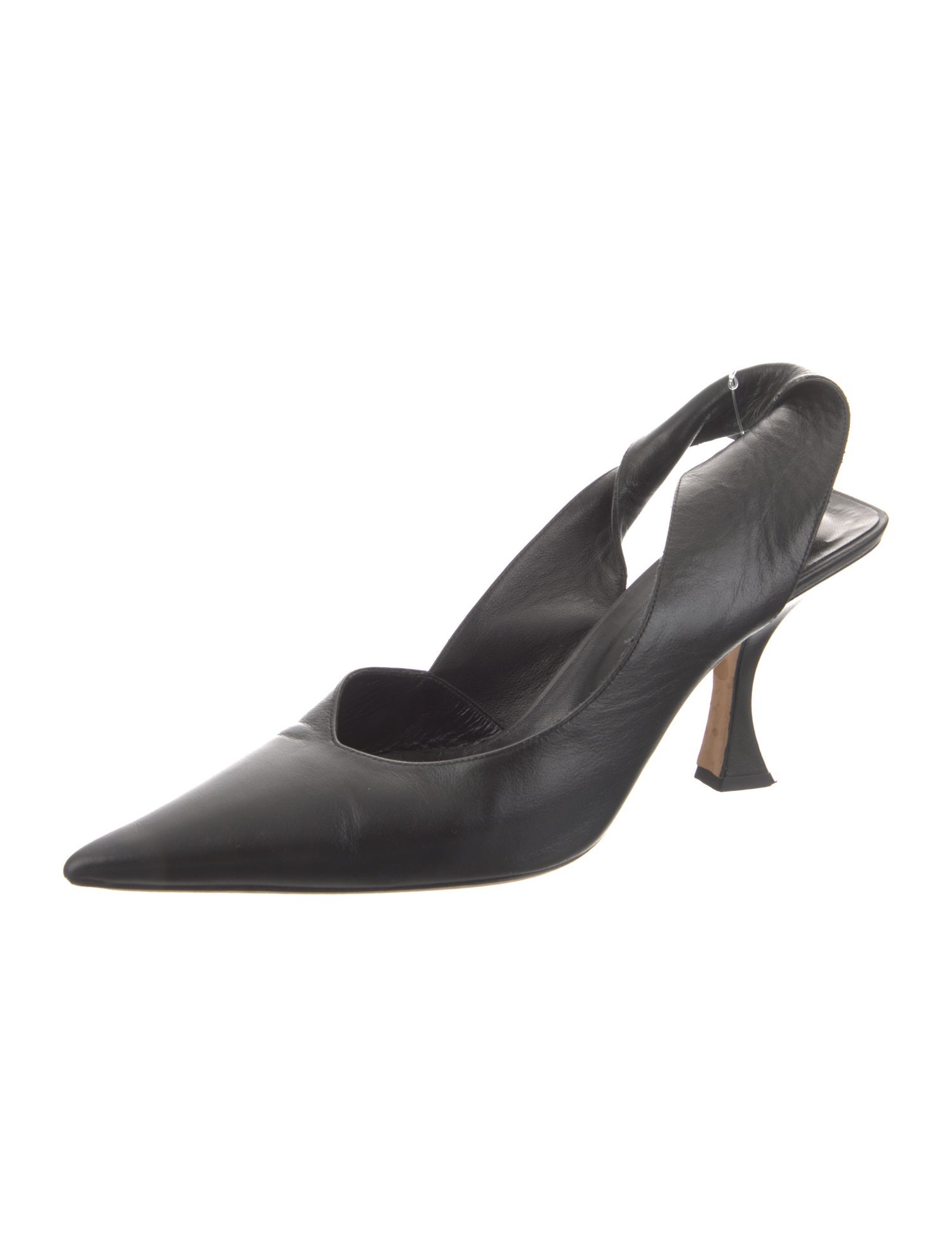 By Far Leather Slingback Pumps