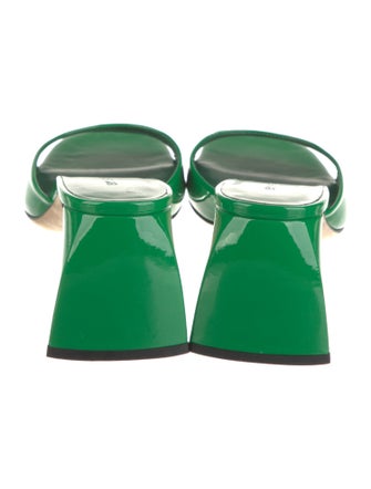 By Far Patent Leather Slides